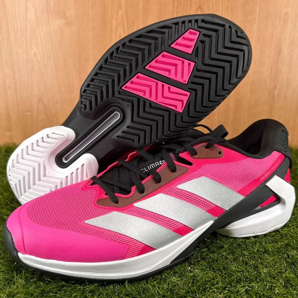 adidas Adizero Ubersonic 5 Lucid Pink Tennis Shoes JQ2901 Men's Size 13